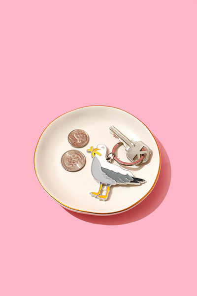 Keychain Bag Charm - Seagull With Fries