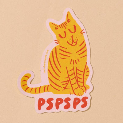 Sticker - Striped Cat Pspsps