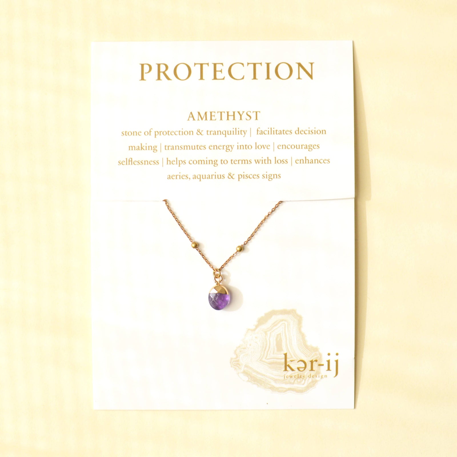 Necklace - Healing Stone with Quote