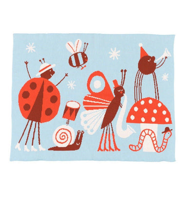 Bug Band - Knit Baby & Kid's Blanket - Cotton - Made in USA: Fall in Organic Cotton