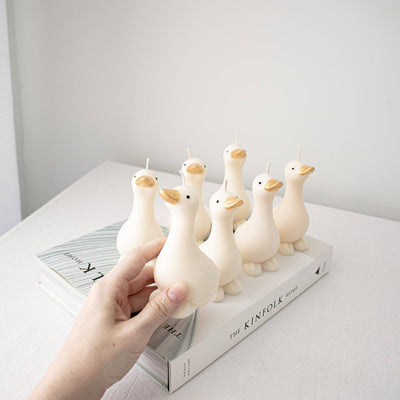 Goose Candle, Farmhouse Animal Candle Decor
