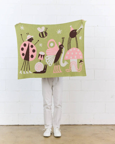 Bug Band - Knit Baby & Kid's Blanket - Cotton - Made in USA: Summer in Egyptian Cotton