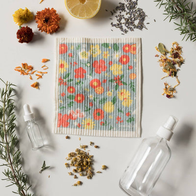 Swedish Dishcloth - Flowers Of The Month