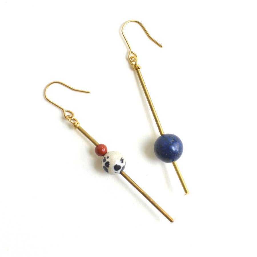 Fiona Mix & Match Asymmetrical Earrings