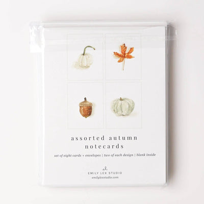 Notecard Set - Assorted Autumn