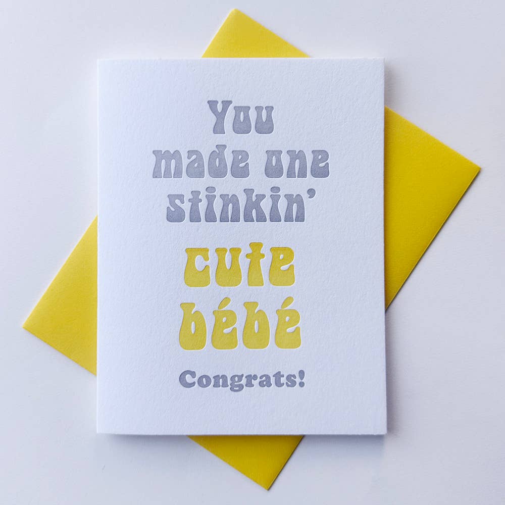 Card - Stinkin Cute Bebe