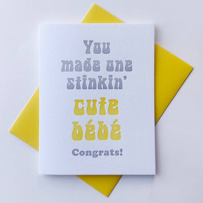 Card - Stinkin Cute Bebe