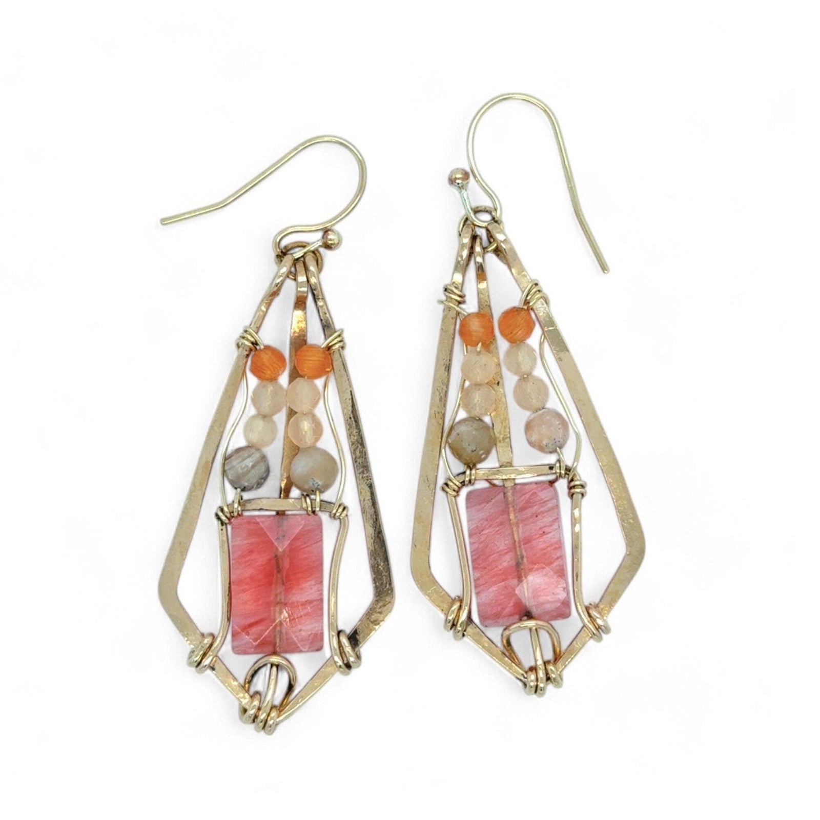 Earrings - Guava Quartz