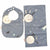 Bib & Burp Cloth Set - Grey Space - Gift & Gather