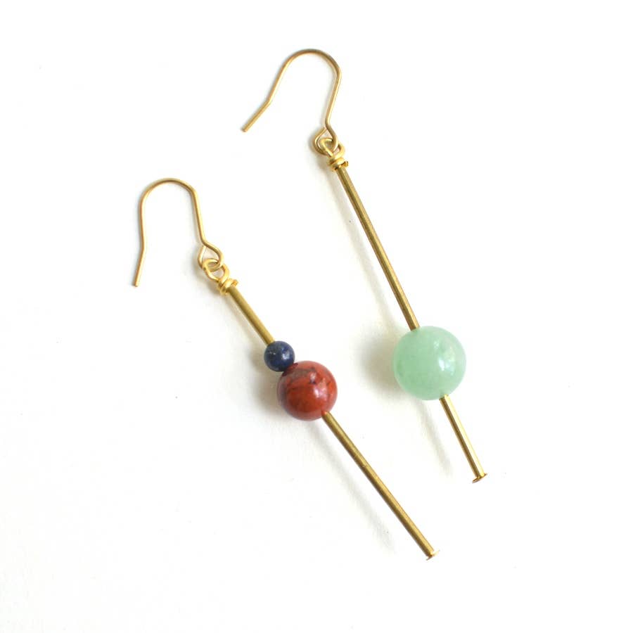 Fiona Mix & Match Asymmetrical Earrings