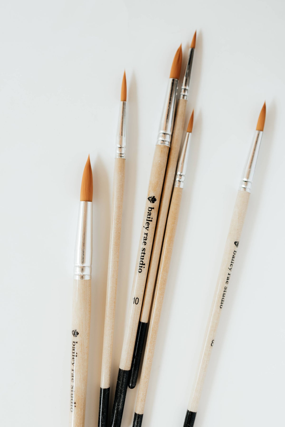 Round Tip Watercolor Brush Set - 6 piece