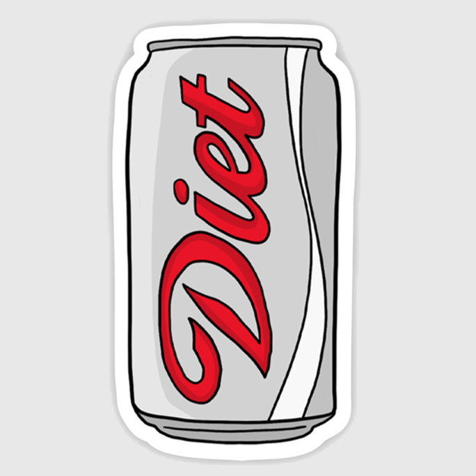 Sticker - Diet Soda Can