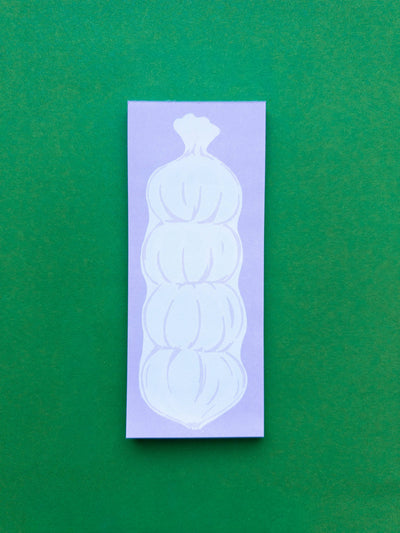 Garlic Memo Pad - Grocery List Notepad
