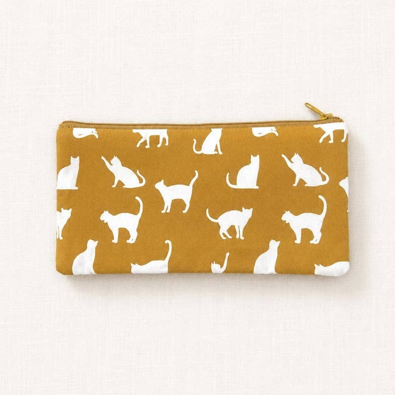 Pouch - Cats - Gold