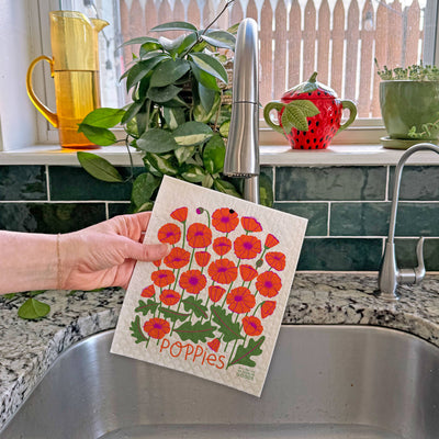 Poppy Sponge Cloth