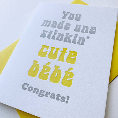Card - Stinkin Cute Bebe