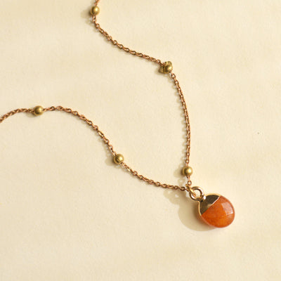 Necklace - Healing Stone with Quote