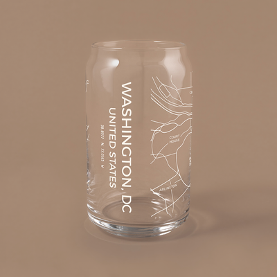 The Can - Washington, Dc Map, 16oz