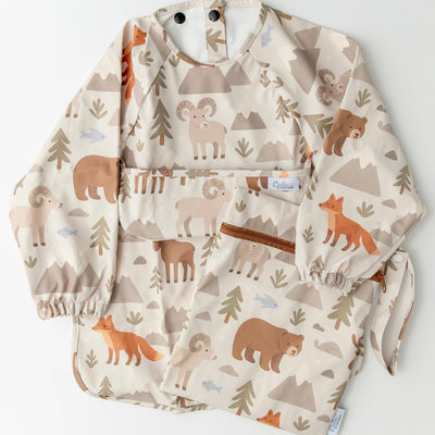 The Grayson Long Sleeve Bib - Woodland Pines