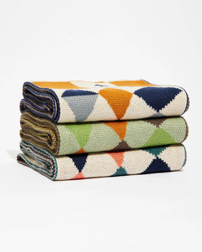 Toni Darling Frank - Knit Scarf - Cotton - Made in USA: Blue Clementine in Egyptian Cotton
