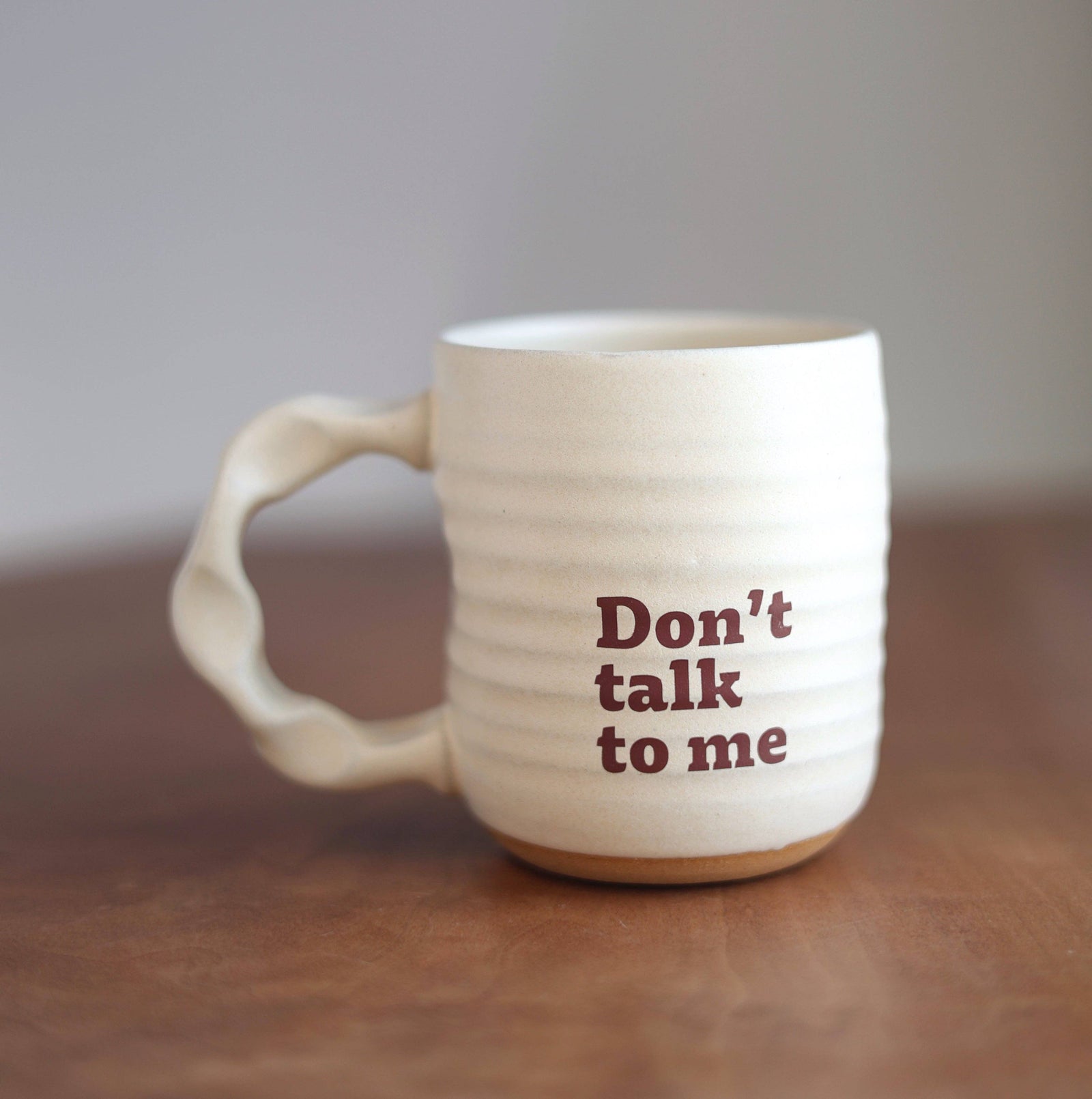 Companion Mug in Cream - Don't Talk To Me