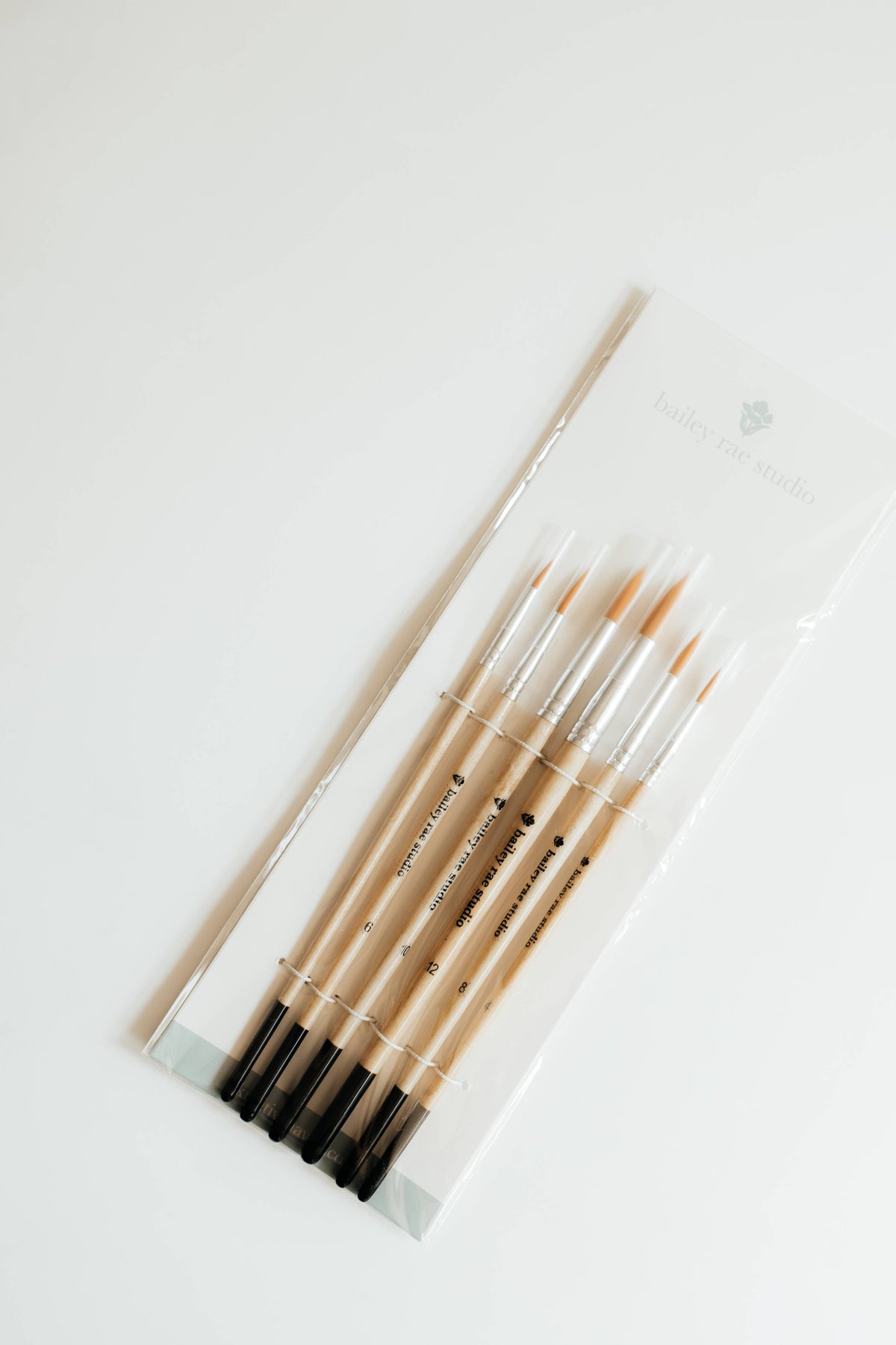 Round Tip Watercolor Brush Set - 6 piece