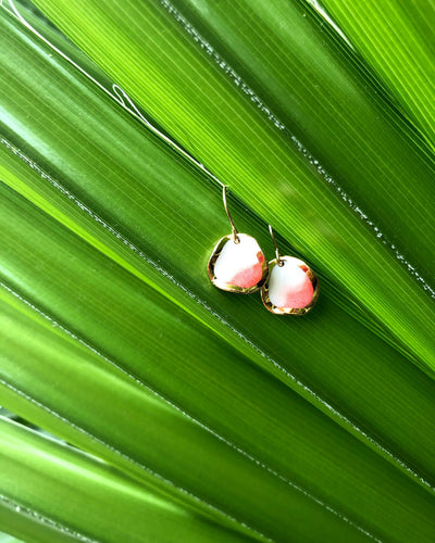 Summer Reef Earrings: Turquoise Glaze