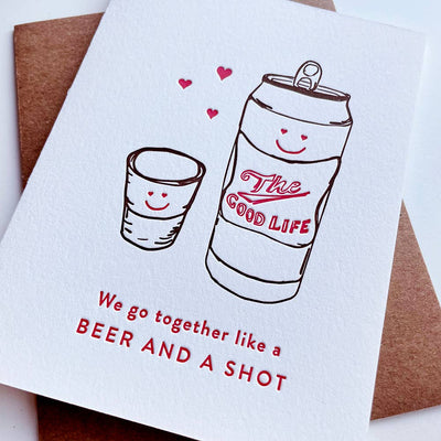 Card - Beer and Shot Love - Gift & Gather