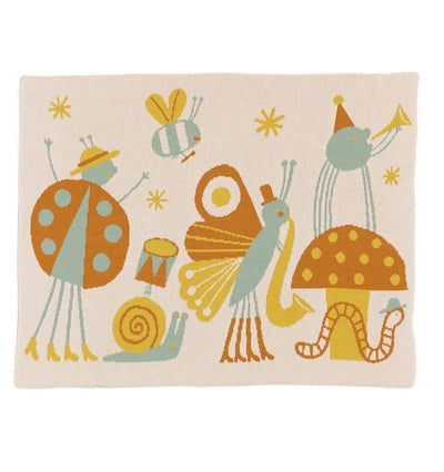 Bug Band - Knit Baby & Kid's Blanket - Cotton - Made in USA: Summer in Egyptian Cotton