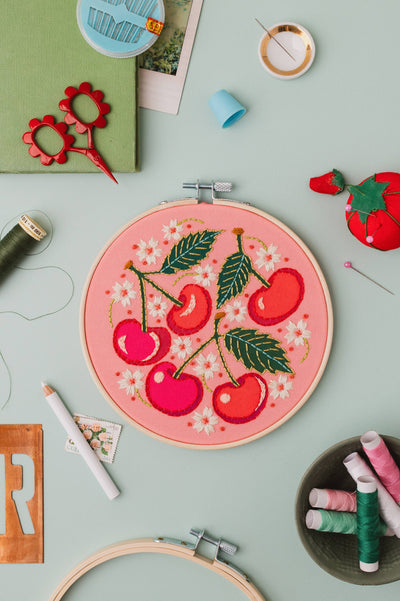 Embroidery Kit - Cherries
