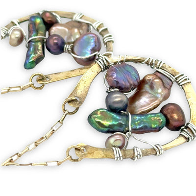 Earrings - Hoops - Freshwater Pearl Ménage