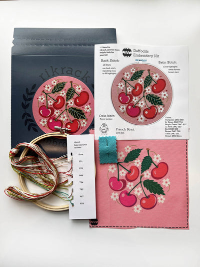 Embroidery Kit - Cherries