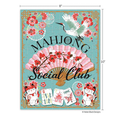 Jigsaw Puzzle - 100 Piece - Mahjong Social Club