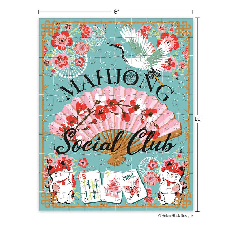 Jigsaw Puzzle - 100 Piece - Mahjong Social Club