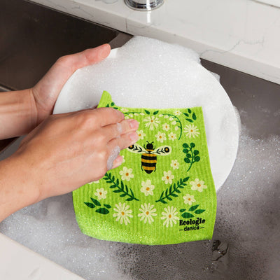 Bee Garden Swedish Dishcloth