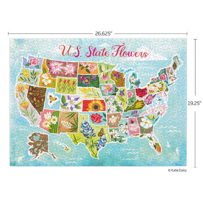 Jigsaw Puzzle - 1000 Piece -  U.S. State Flowers