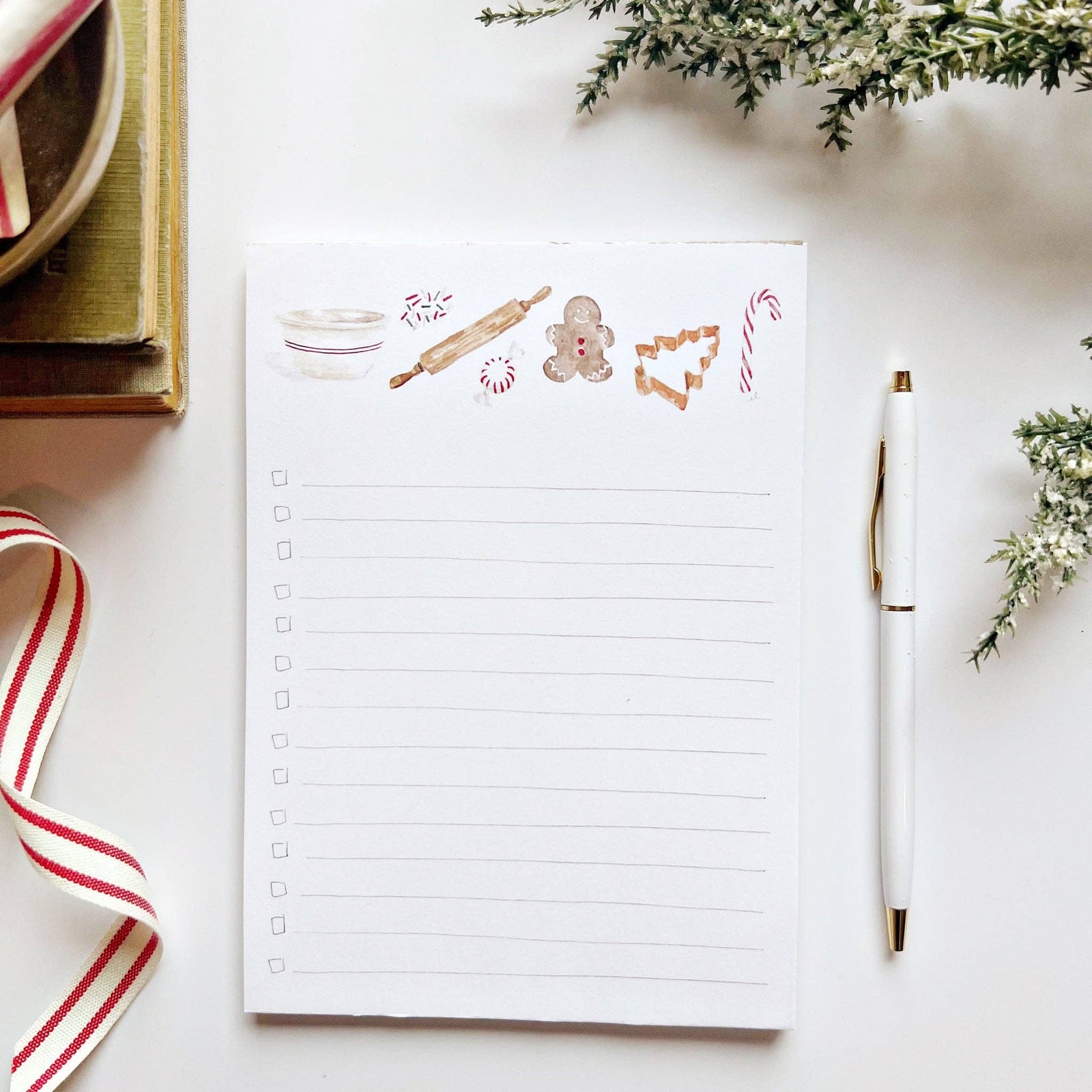 Christmas Checklist Notepad - Christmas Sweets - Gift & Gather