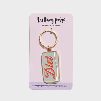Keychain Bag Charm - Diet Soda Can