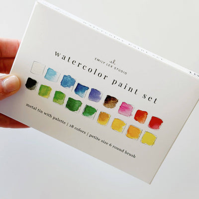 Watercolor Paint Set  - 18 Colors With Brush