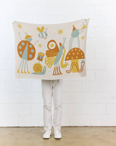 Bug Band - Knit Baby & Kid's Blanket - Cotton - Made in USA: Fall in Organic Cotton