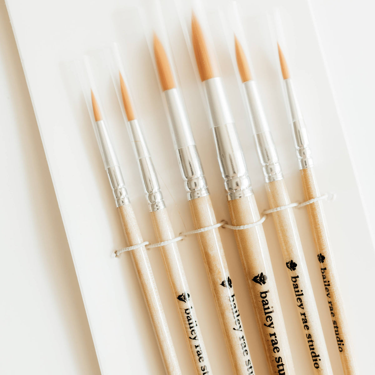 Round Tip Watercolor Brush Set - 6 piece