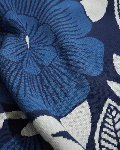 New Bloom - Knit Baby & Kid's Blanket - Cotton - Made in USA: Pink Peony in Egyptian Cotton