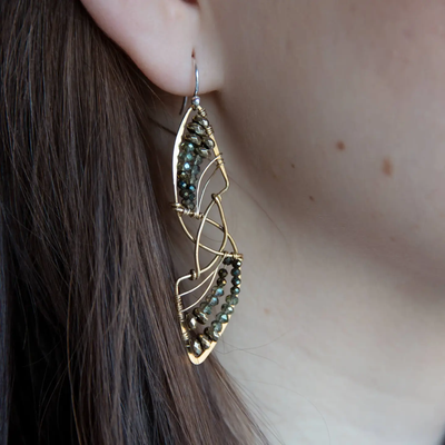 Earrings - Shooting Star Pyrite