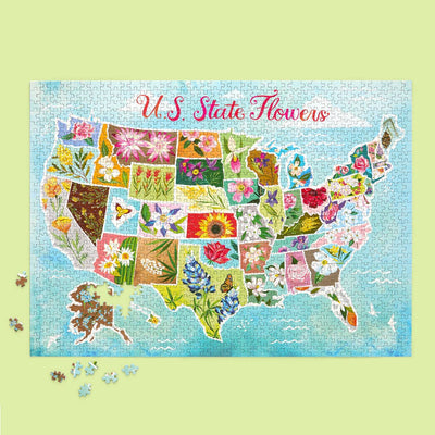 Jigsaw Puzzle - 1000 Piece -  U.S. State Flowers
