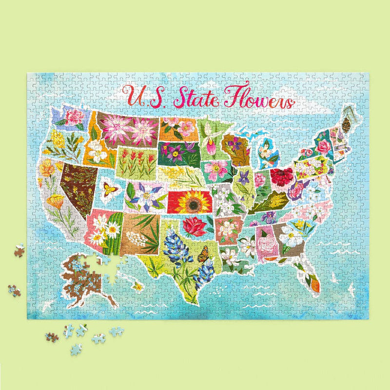 Jigsaw Puzzle - 1000 Piece -  U.S. State Flowers