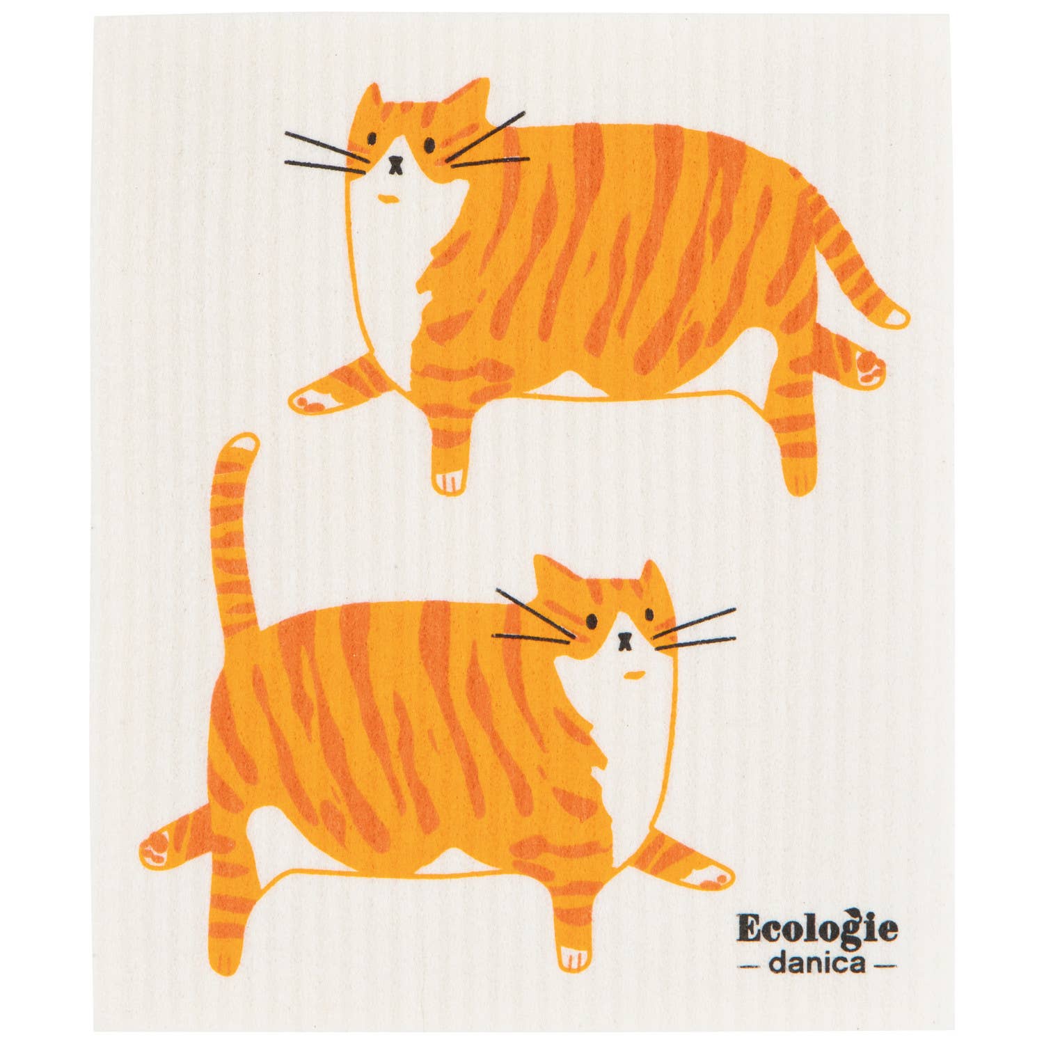 Swedish Dishcloth - Ginger Cat