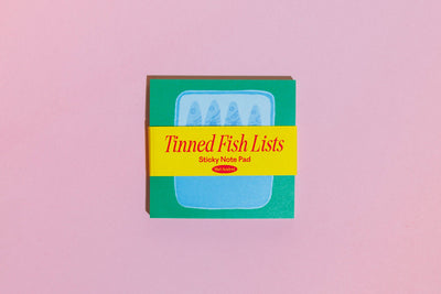 Tinned Fish Lists Sticky Notes