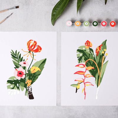 Paint-By-Numbers kit - Tropical Garden
