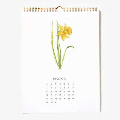 2026 Calendar - Flower Stems