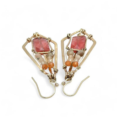 Earrings - Guava Quartz